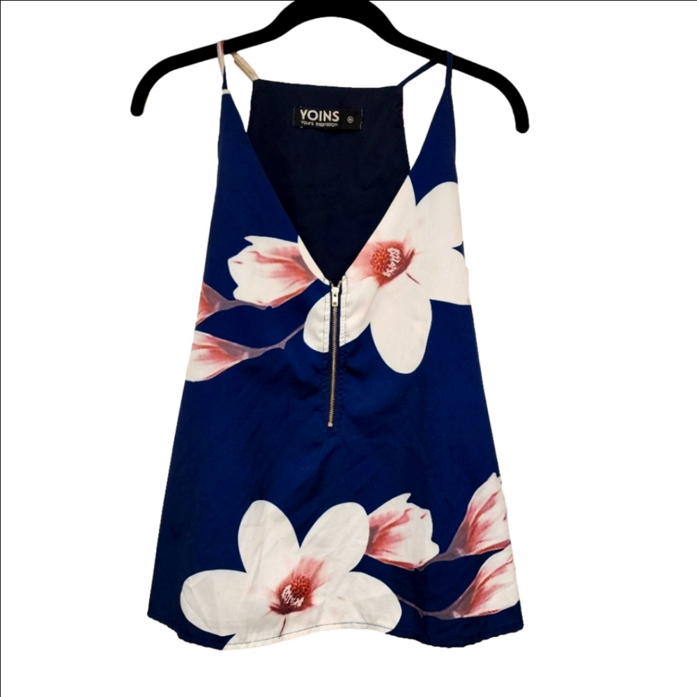 EUC Yoins Floral Tank